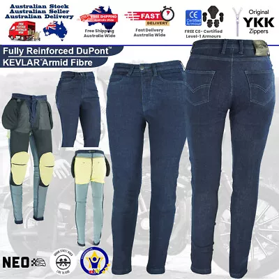 $99 • Buy URBAN STREET MOTORBIKE WOMEN JEANS MADE WITH DuPont™ Kevlar® MOTORCYCLE PANTS