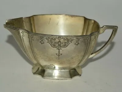Vintage Small Ornate Silver Plated Art Deco Metal Coffee Creamer Occupied Japan • $19.99