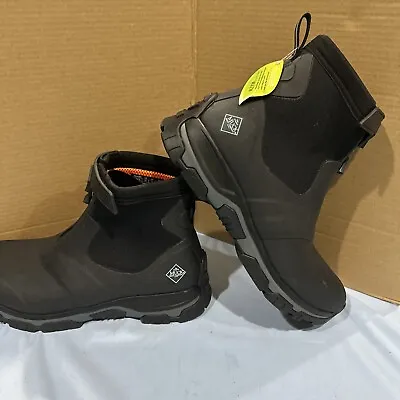 Muck Men's Apex Mid Zip Hiking Boots Tactical Waterproof Black Grey Axmz-000 14 • $69.22