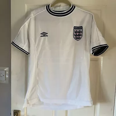 1999 2000 Medium England Home Football Shirt. Umbro • £31