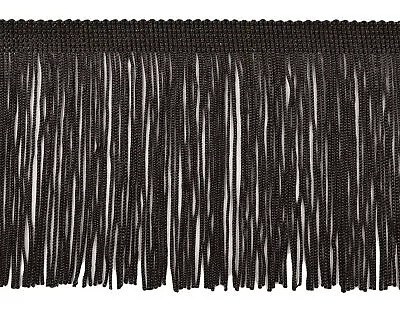 Chainette Bullion Fringe Trim Style# CF04 Color# K9 - Pure Black [5 Yards] • $11.79