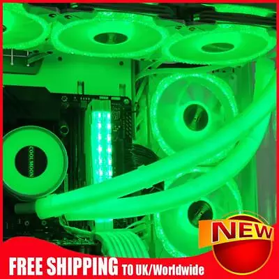 2pcs CPU Liquid Cooler Water Cooling Tube Silicone Luminous Sleeve PC Case Decor • £26.99