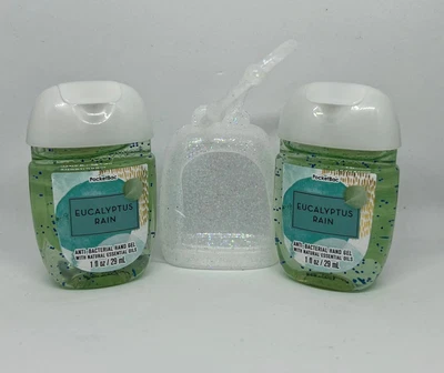 £9.99 • Buy Bath & Body Works 2 X 29ml  Eucalyptus Rain  PocketBac Sanitiser/holder⭐️M