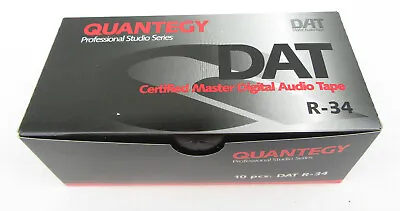 Quantegy R-34 DAT Digital Audio Tape Box Of 10 - New Old Stock Free Shipping • $59