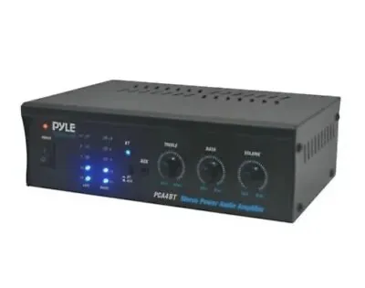 Pyle PCA4BT - Desktop Amplifier - Compact Audio Receiver Amplifier With MP3/AUX/ • $35