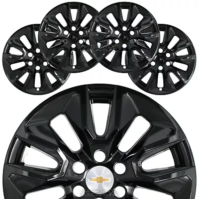 $139.99 • Buy For Chevrolet Silverado 1500 2019-2022 Black 20  Wheel Skins Hub Caps Rim Covers