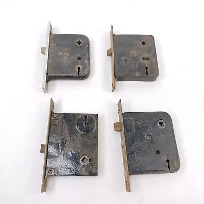 Lot 4 Antique Vintage Mortise Door Locks Mixed  • $19.96