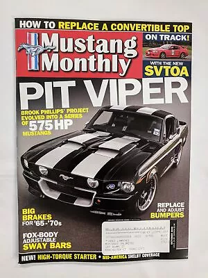 Mustang Monthly Magazine October 2008 Pit Viper 575 HP-M289 • $10.99