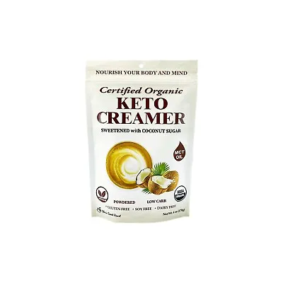 Organic Keto Coffee Creamer W/ MCT Oil Dairy Free Sweetened W/ Coconut Sugar • $13.99