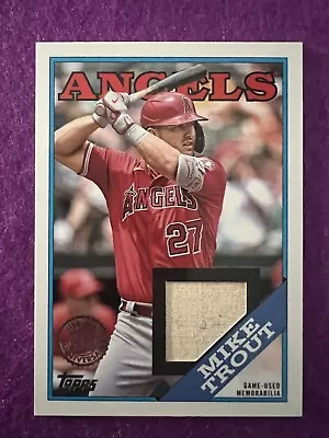 2023 Topps Series 1  MIKE TROUT Game Used Bat Relic #88R-MT LA Angels • $8.99