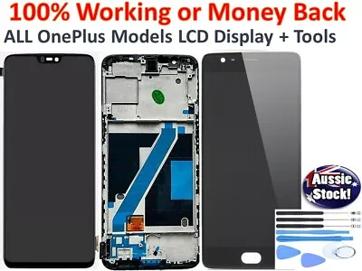 $93.92 • Buy ONEPLUS One Plus 3 5 6 7 PRO LCD AMOLED DISPLAY TOUCH SCREEN DIGITIZER ASSEMBLY