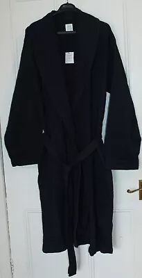 Navy Blue John Lewis Mens 100% Cotton Waffle Dressing Gown Robe - XL - BNWT • £13.99