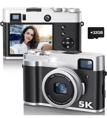 5K Digital Camera For Photography Autofocus 48MP Vlogging Camera For YouTube 16X • $59.99