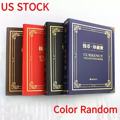 300pcs Banknote Album Book Collection Storage Sheet Paper Money Currency Page • $19.99