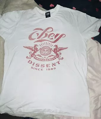 Lot Of Men’s  T Shirts Size Medium  Obey Abercrombie Etc • £11.34