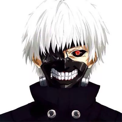 - Japanese Anime Tokyo Ghoul Kaneki Cosplay Wigs Short Straight Silver Wig Hair↑ • £8.11