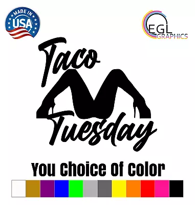 Taco Tuesday I LOVE PINK TACOS Vinyl Decal Sticker Funny Jdm Stance Sexy • $4.75