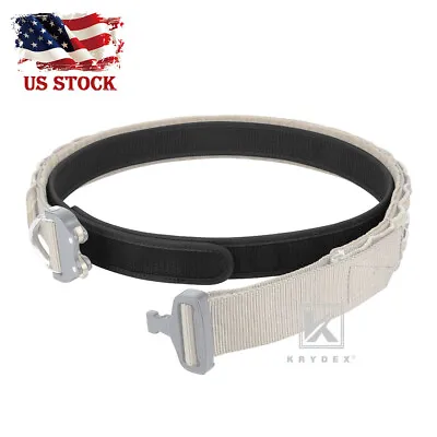 KRYDEX Hook Liner Inner Belt 1.5 In Tactical Hook Layer Waist Duty Belt Black • $12.95