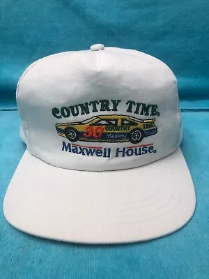 Vintage Country Time / Maxwell House #30 Racing Hat - K-Products SnapBack • $25