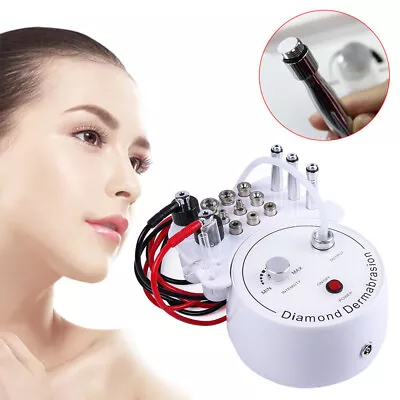 NEW 3-in-1 Diamond Microdermabrasion Facial Peel Vacuum & Spray Skin Machine Set • £73.43