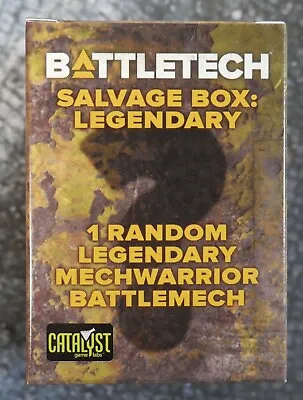 BattleTech Salvage Box: Legendary Mechwarrior Battlemech 36003 • $45