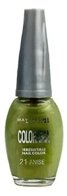 £9.99 • Buy Maybelline Colorama Irresistible Nail Colour #21 Anise Green Polish Varnish