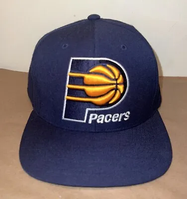 Indiana Pacers Blue Throwback Mitchell & Ness Hardwood Classics NBA Snapback Hat • $19.95