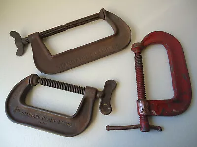 Vintage Hargrave 3 Clamp LOT : (4  No. 540) + (4  No. 44) + (6  Standard Clamp) • $37