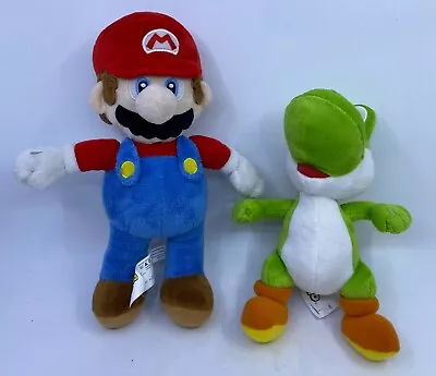 Lot Of 2 Nintendo Super Mario 11  + Yoshi 9  Plush • $19.99