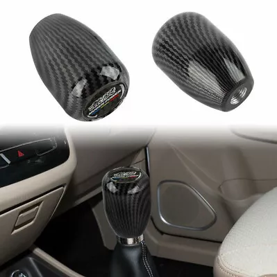 Car Manual Gear Shift Knob Stick Mugen Carbon Fiber Look For Honda Civic Acura • $48.99