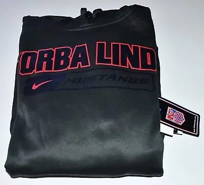 Nike Unisex Yorba Linda Mustangs Therma Fit Fleece Hoodie - Gray - Small • $19.90