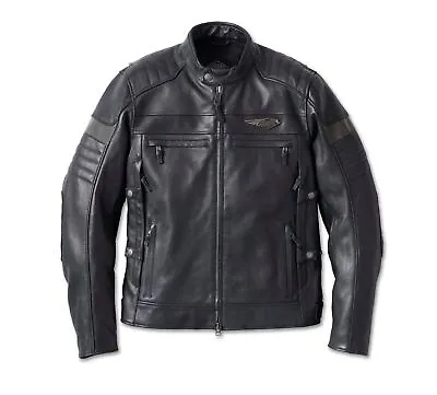 Harley-Davidson Men's 120th Amalgam Triple Vent System Motorcycle Leather Jacket • $142.50