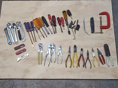 Large Lot Of Mechanic's Tools Pliers Wrench Screwdriver Some Vtg USA • $26