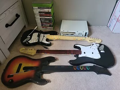 Microsoft Xbox 360 Lot Rock Band/Guitar Hero Guitar • $50