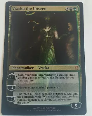 Magic The Gathering 4 X Vraska The Unseen  Duel Deck Foil Playset Unplayed • $8.99