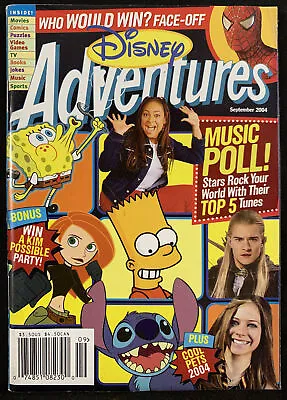 $11.99 • Buy Disney Adventures Magazine September 2004 Music Poll Spongebob Kim Possible