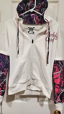 Muddy Girl Moonshine Zip Up Hoodie • $24.95