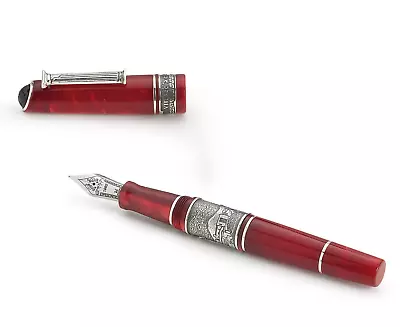 Marlen Pompeii Italian Fountain Pen With Lava Rock | F M Or B Nib On Request • $222