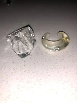 £15 • Buy Marc By Marc Jacobs Perspex Acrylic Costume Jewelry Rings XS. Bleeker St 2004