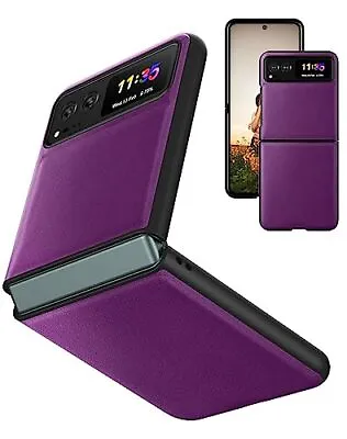 Slim Fit Case For Motorola Moto Razr 2023 [Leather + Hard PC Back][Wireless ... • $22.10