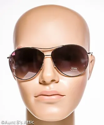 Sunglasses Classic Aviator Style Metal Frame Shaded Lens Costume Glasses • $8.98