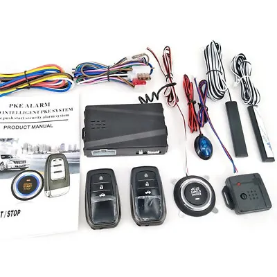 1 Set Keyless Entry Alarm System Remote One-button Start Kits 12V For Car Truck • $83.60