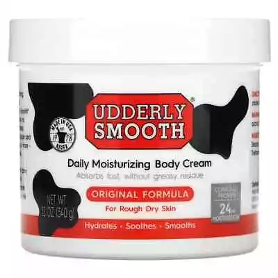 Udderly Smooth Daily Moisturizing Body Cream Original Formula 12 Oz (340 G) • £21.99