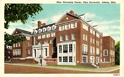 Ohio University Center Athens Ohio Postcard Dec 1954 Posted • $3.50