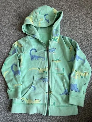 £6 • Buy M&S Boys Green Dinosaur Zip Up Hoodie Jacket 5-6 Years