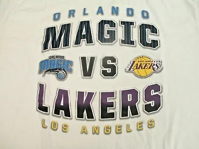 Vtg 2009 NBA Playoffs Orlando Magic Vs Los Angeles Lakers Mens Large T Shirt NEW • $14.99