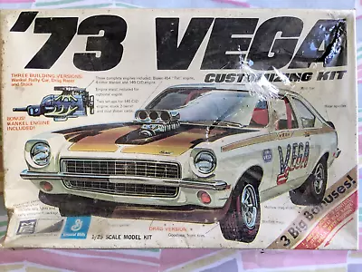 Super Rare! *factory-sealed Original Vintage Mpc 1973 Chevy Vega Kit *nib *l@@k! • $595