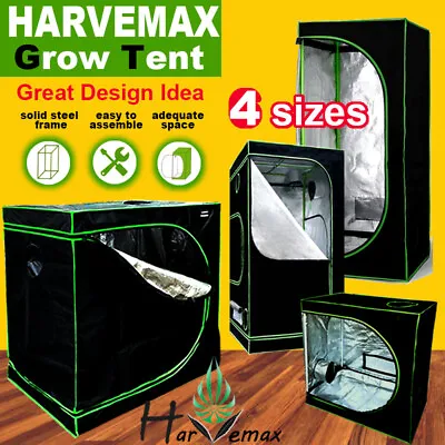$74.85 • Buy Harvemax Hydroponics Premium Small Mylar Metal Corner Propagation Grow Tent 600D