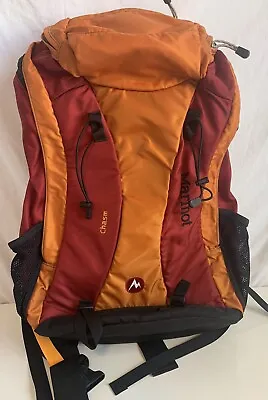 Marmot Chasm Hiking Camping Trail Lightweight Backpack Bag Red Orange Straps • $49