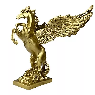 $64.90 • Buy Pegasus Winged Horse Mythology Greek Statue Sculpture Cast Marble Décor 7.1 Inch